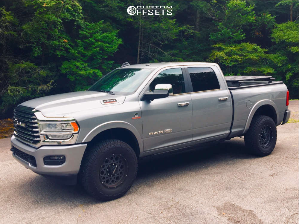 2019 Ram 2500 with 18x9 12 Vision Rocker and 295/70R18 Yokohama ...