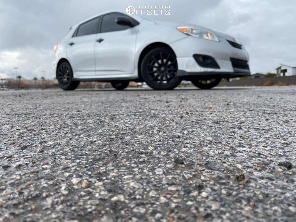 2009 Toyota Matrix with 17x7 35 Drag Dr66 and 215/45R17 Yokohama Yk740 ...