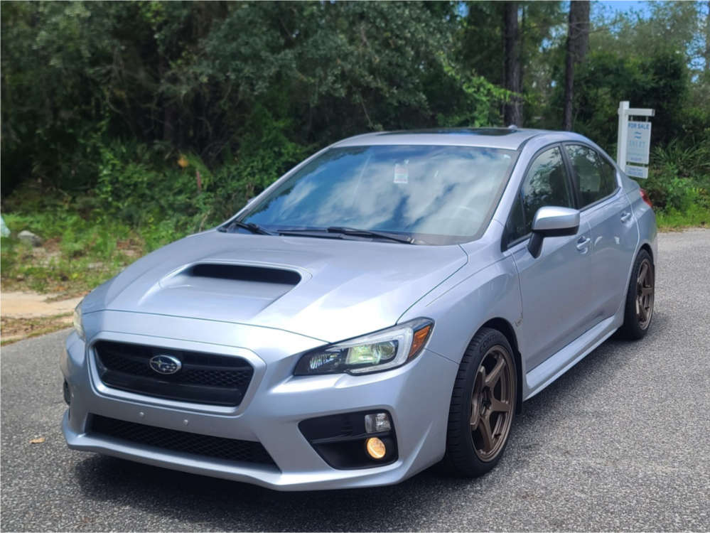 2015 Subaru WRX with 18x9.5 38 Enkei Ts-5 and 265/35R18