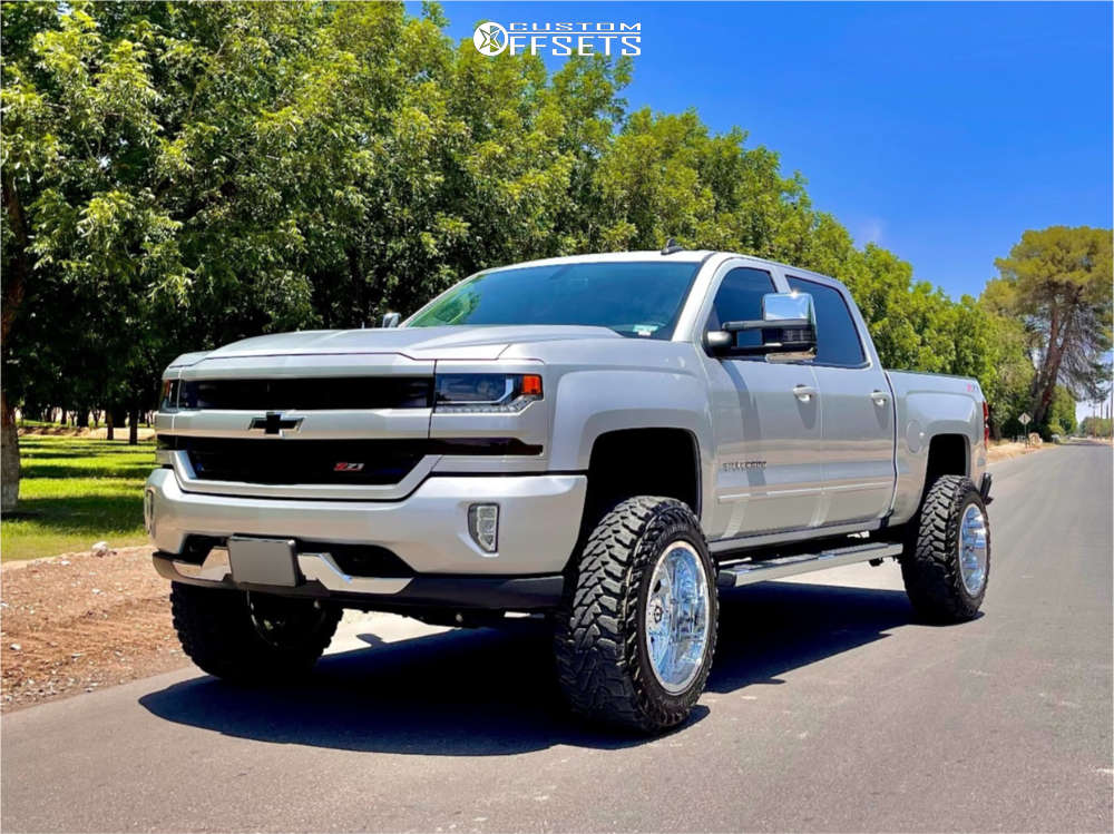 2016 Chevrolet Silverado 1500 with 20x12 44 TIS 544C and 35/12.5R20