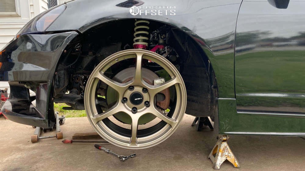 2003 Acura RSX with 17x8 35 AVID1 AV26 and 225/45R17 Achilles Atr