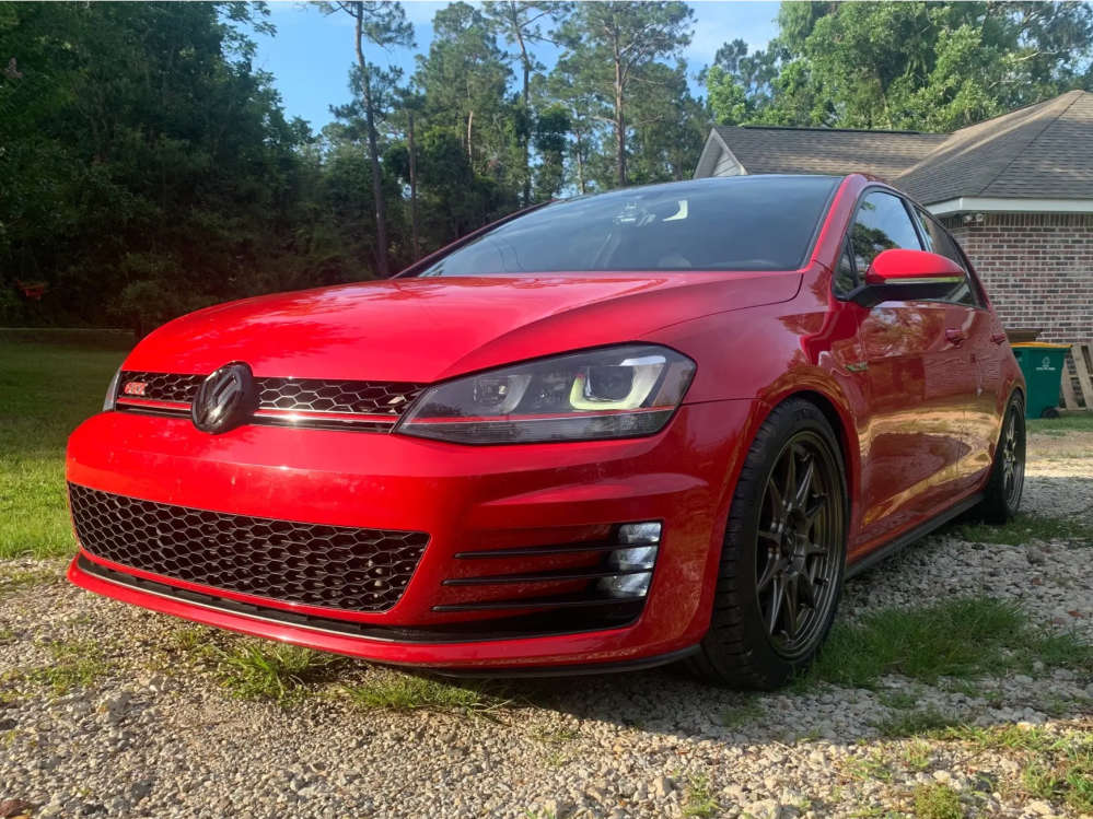 2016 Volkswagen GTI with 18x8.5 45 Konig Dekagram and 245/40R18