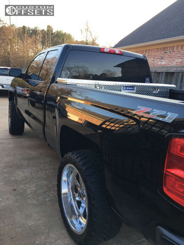 2016 Chevrolet Silverado 1500 with 22x10 25 Fuel Ff02 and 33/12