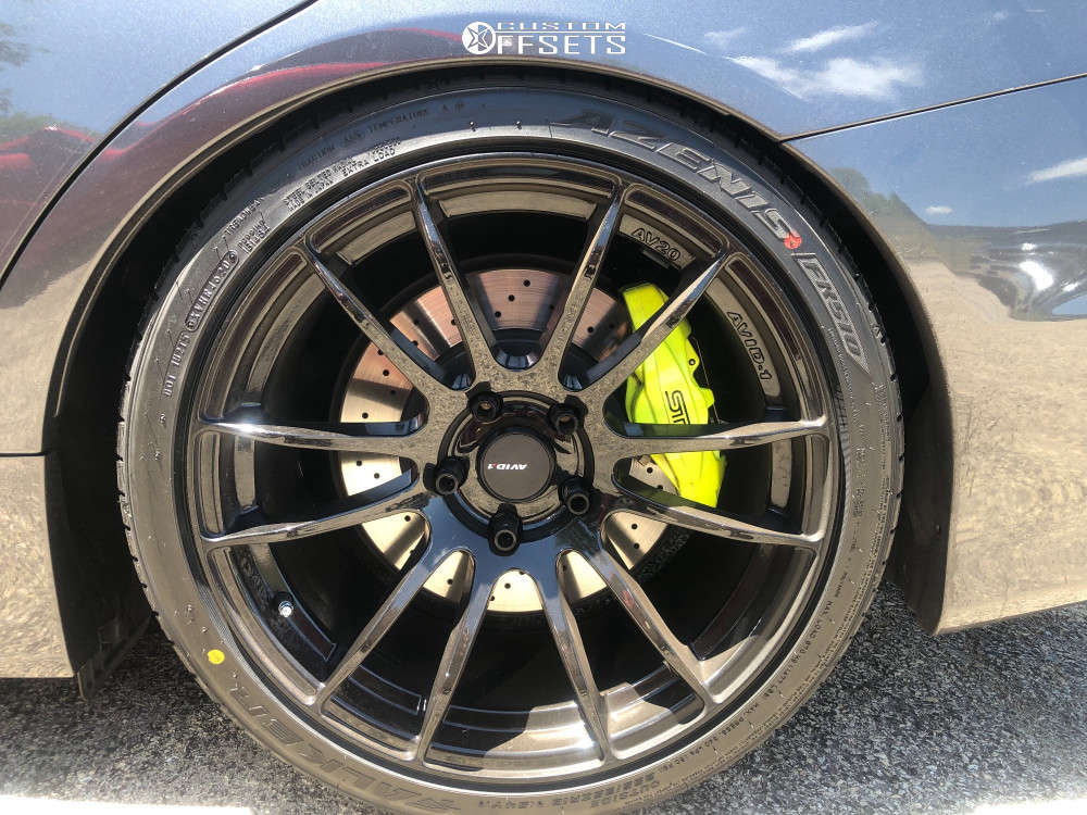 2020 Subaru WRX STI with 18x9.5 38 AVID1 AV20 and 255/35R18 Falken ...