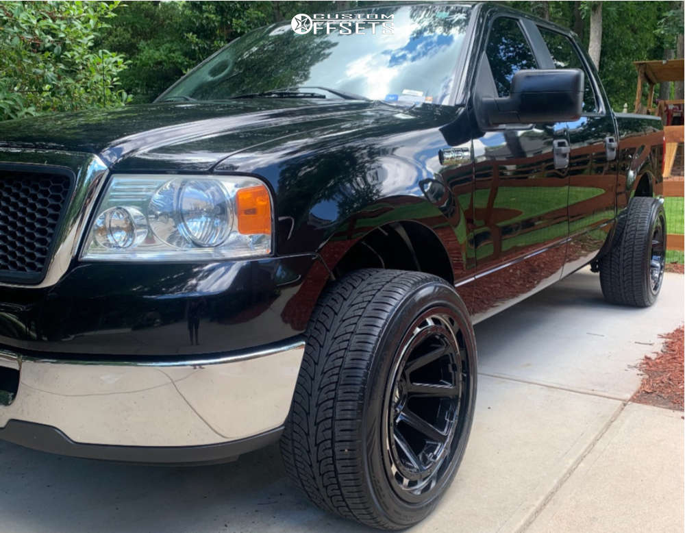 2008 Ford F150 with 22x12 44 Gear OffRoad Black Hawk and 305/40R22