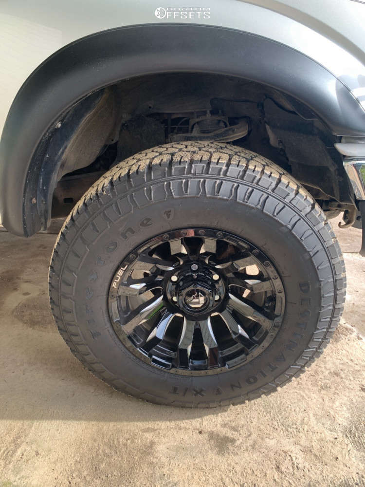 2003 Toyota with 17x9 12 Fuel Blitz and 33/12.5R17 Firestone Destination Xt and