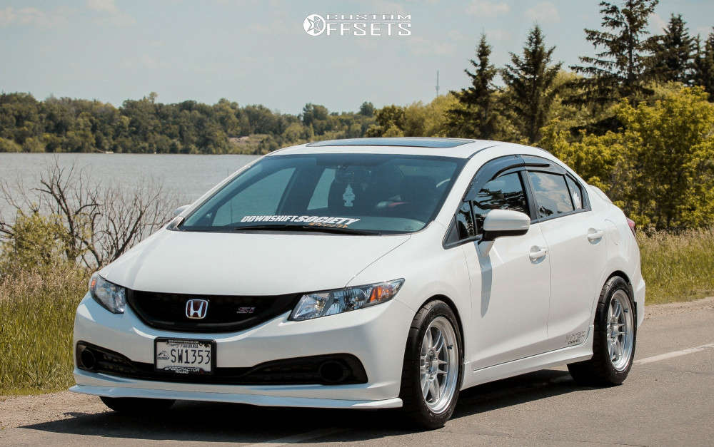 2015 Honda Civic Wheel Offset Poke Coilovers 1765932 Custom Offsets