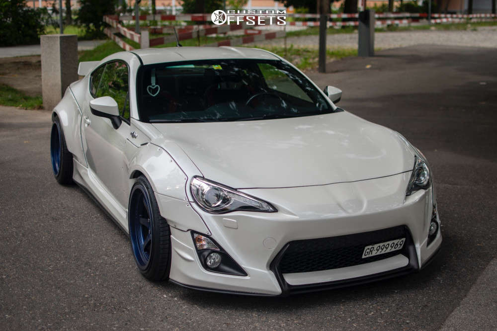 2014 Toyota 86 with 18x9.5 10 Cosmis Racing Xt-006r and 235/40R18