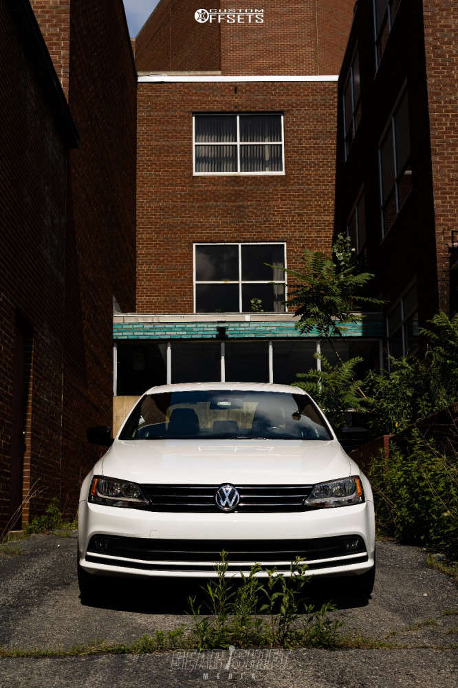 2016 Volkswagen Jetta Flush Stock Custom Offsets