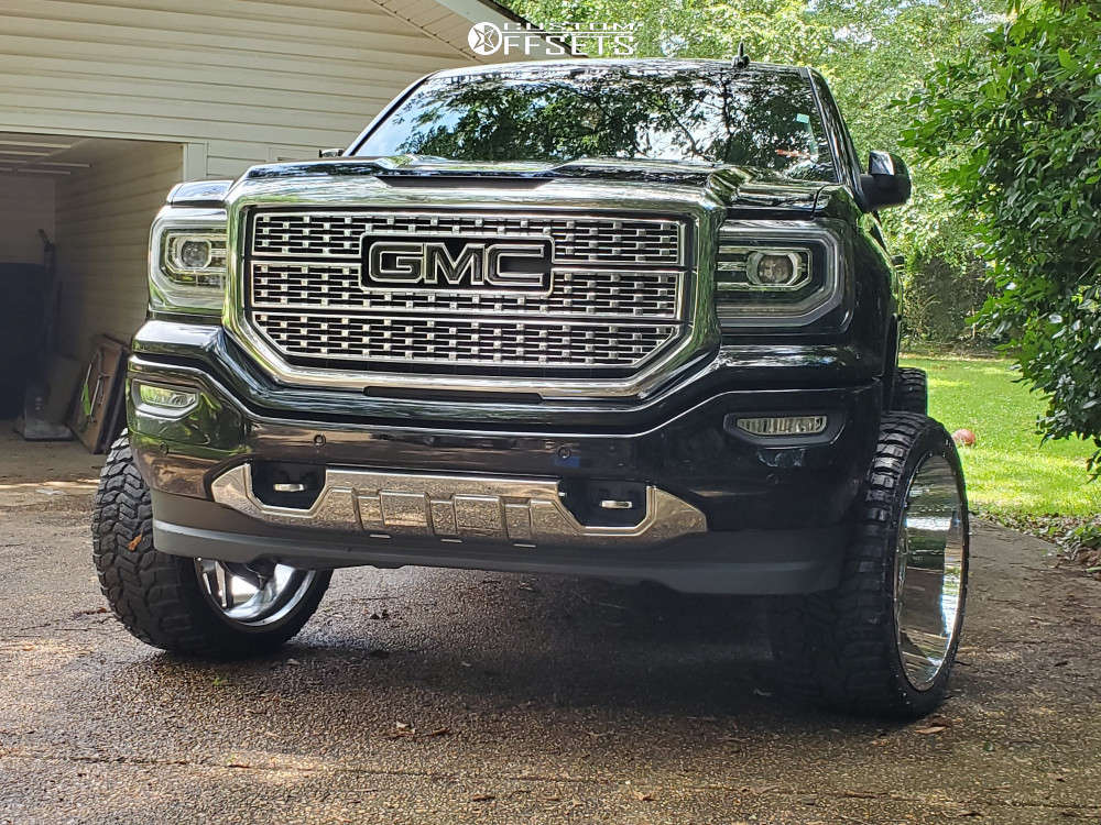 2017 GMC Sierra 1500 with 24x12 57 Vision Spyder and 33/12.5R24