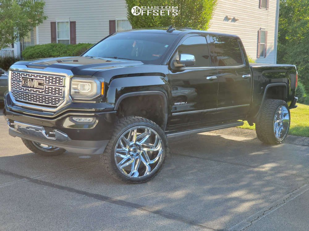 2017 GMC Sierra 1500 with 24x12 57 Vision Spyder and 33/12.5R24