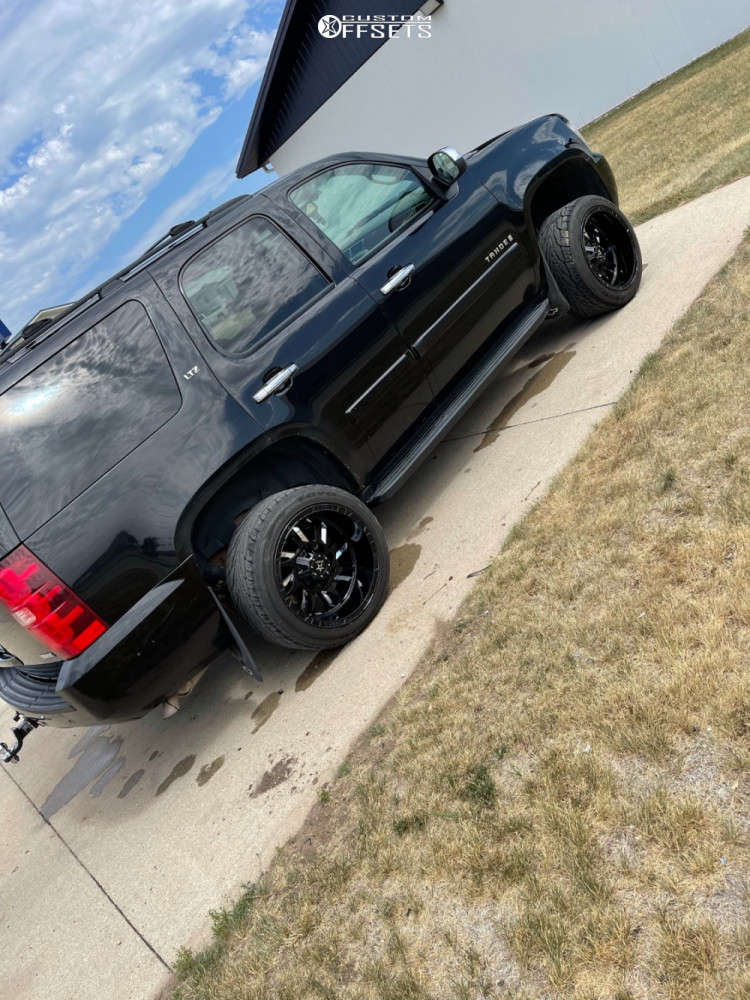 2007 Chevrolet Tahoe with 20x12 44 RBP Swat and 295/40R20 Toyo Tires Proxes ST III and