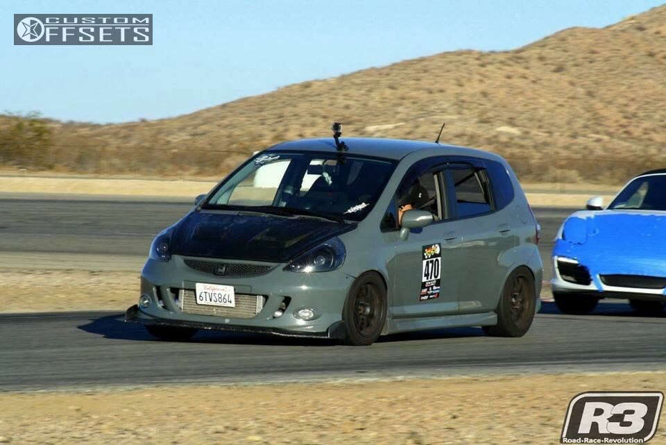 2007 Honda Fit with 15x9 35 949 Racing 6UL and 225/45R15 Federal Ventus ...