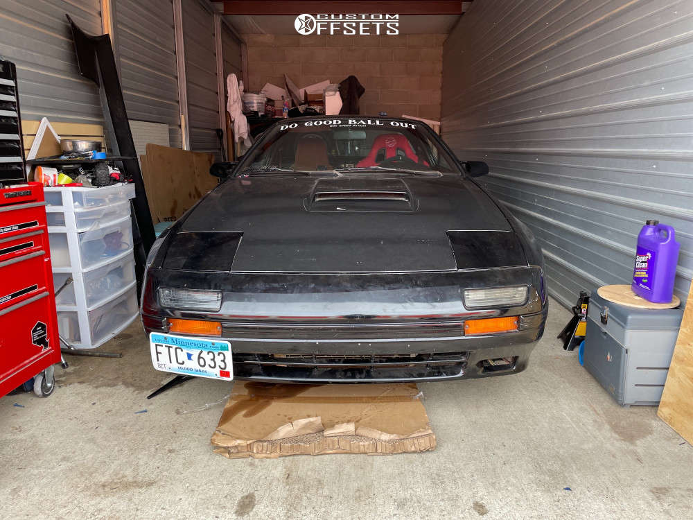 1987 Mazda RX-7 with 17x9 22 Kansei Knp and 225/45R17 Firestone ...