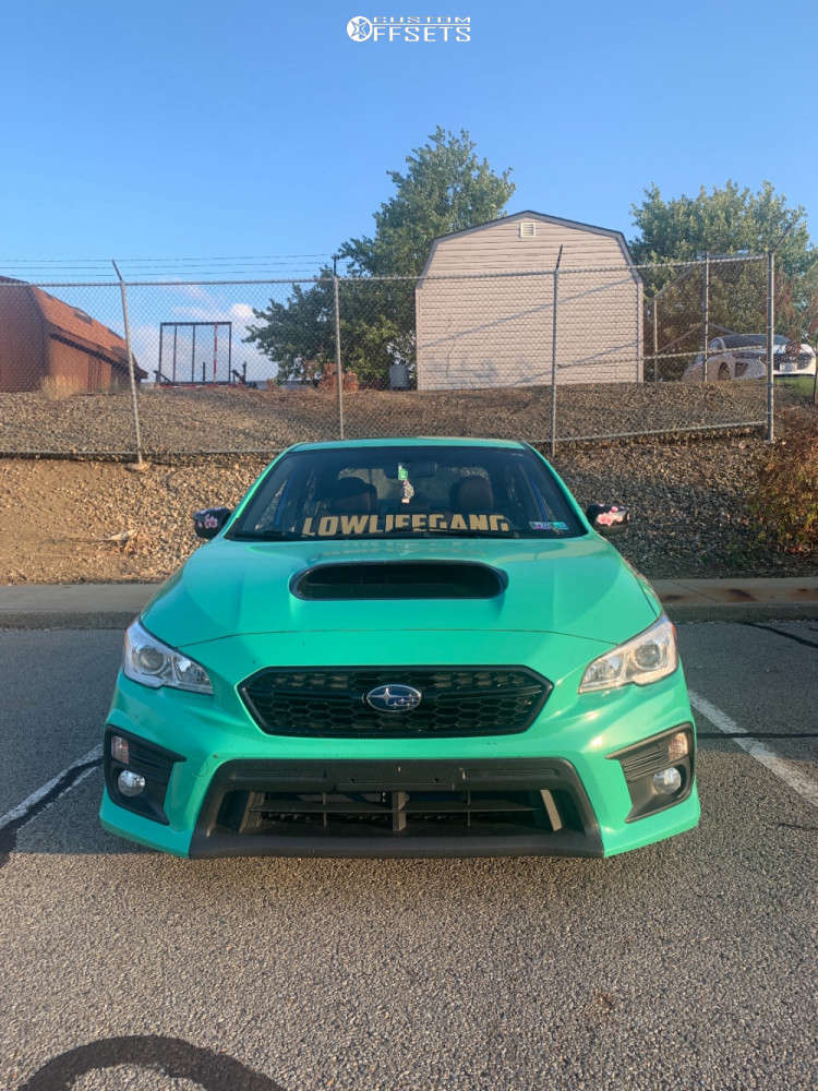 2019 Subaru WRX with 18x9.5 22 Kansei Knp and 255/35R18 Falken