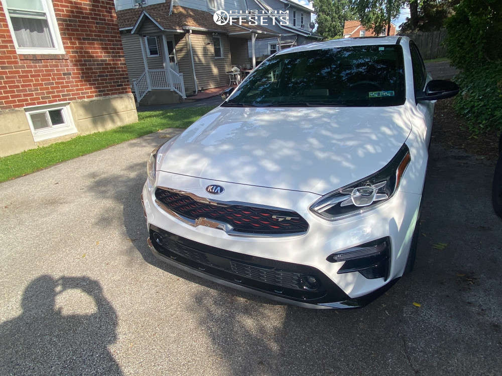 2021 Kia Forte with 18x8 45 Konig Oversteer and 225/40R18 Kumho Solus