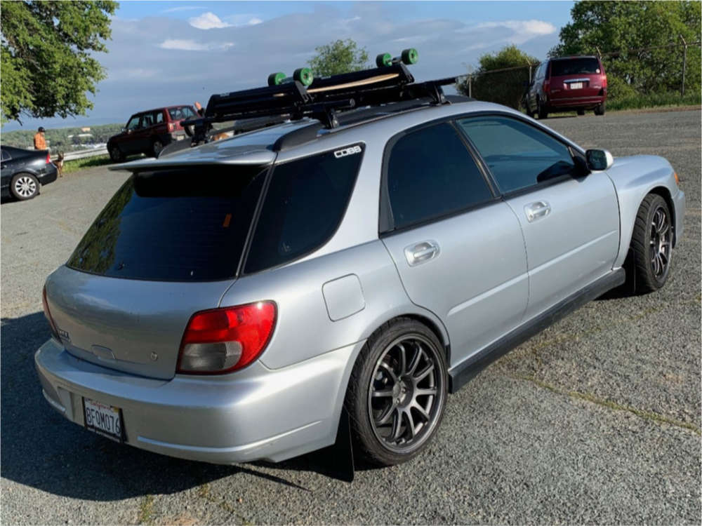 2002 Subaru WRX with 18x9.5 32 Bavar Racing Bvr02 and 245/35R18 Federal ...