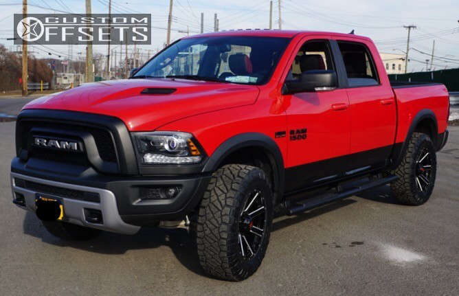 2016 Ram 1500 with 20x9 -12 Havok H107 and 295/65R20 Nitto Trail ...