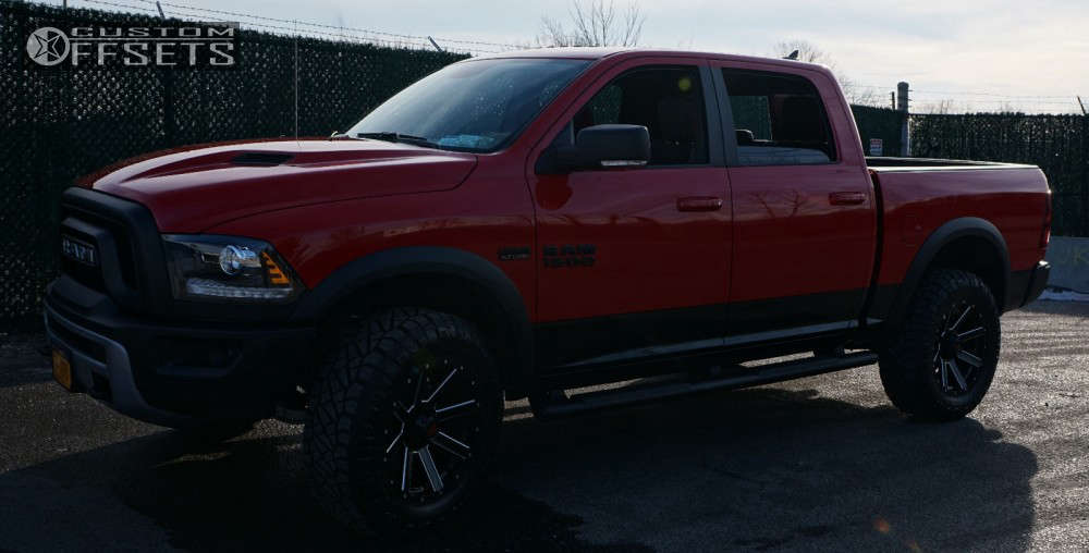 2016 Ram 1500 with 20x9 -12 Havok H107 and 295/65R20 Nitto Trail ...