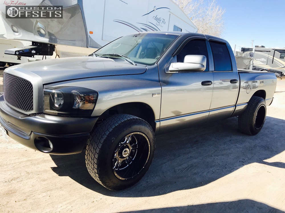 2007 Dodge Ram 1500 with 20x12 -51 Vision Rage and 275/65R20 Nitto ...