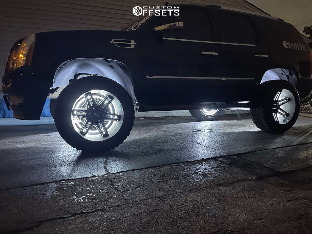 2010 Cadillac Escalade with 22x12 51 Vision Razor and 35/12.5R22