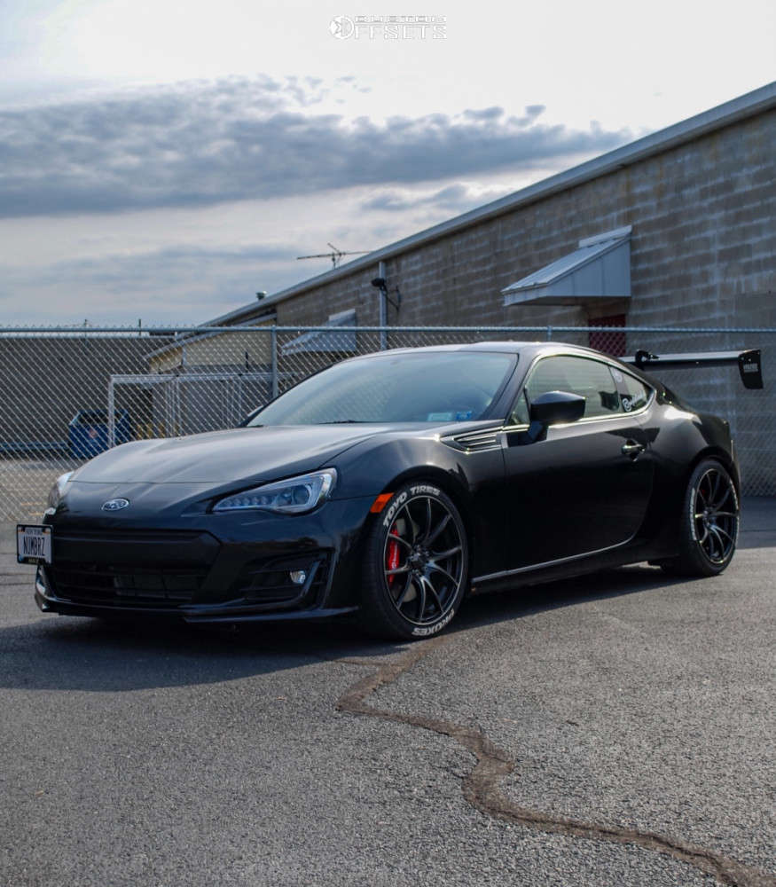 2019 Subaru BRZ with 18x8.5 45 WedsSport Sa-10r and 245