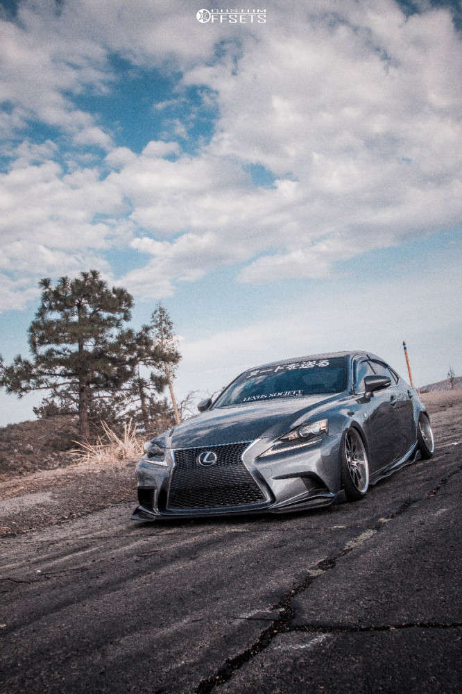 2014 Lexus IS350 Wheel Offset Tucked Air Suspension 1801870 Custom
