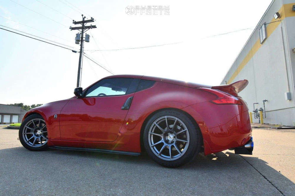 2015 Nissan 370Z with 18x9.5 22 SSR Gtx01 and 245/45R18 Federal SS595 ...