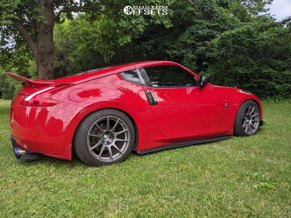 2015 Nissan 370Z with 18x9.5 22 SSR Gtx01 and 245/45R18 Federal SS595 ...