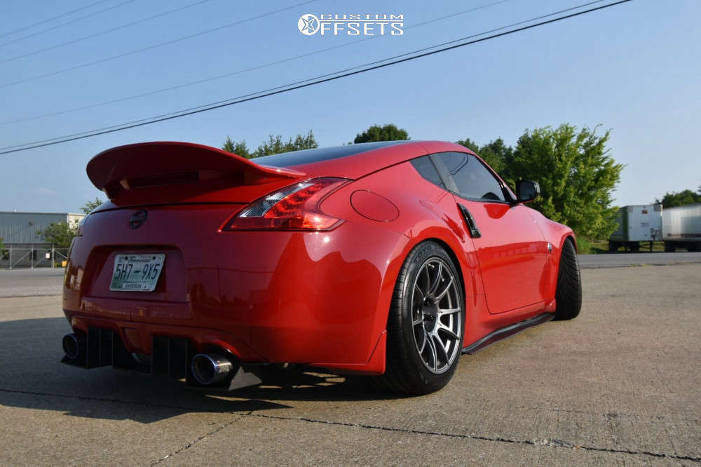 2015 Nissan 370Z with 18x9.5 22 SSR Gtx01 and 245/45R18 Federal SS595 ...