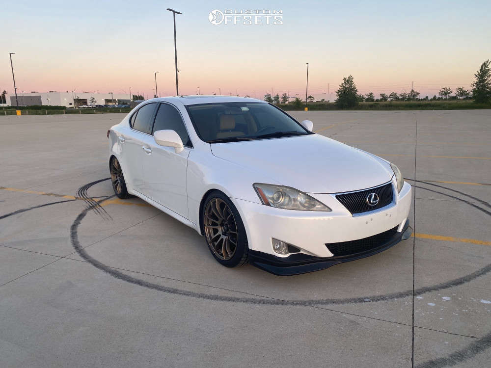 2008 Lexus IS250 with 18x8.5 33 AVID1 AV20 and 235/40R18