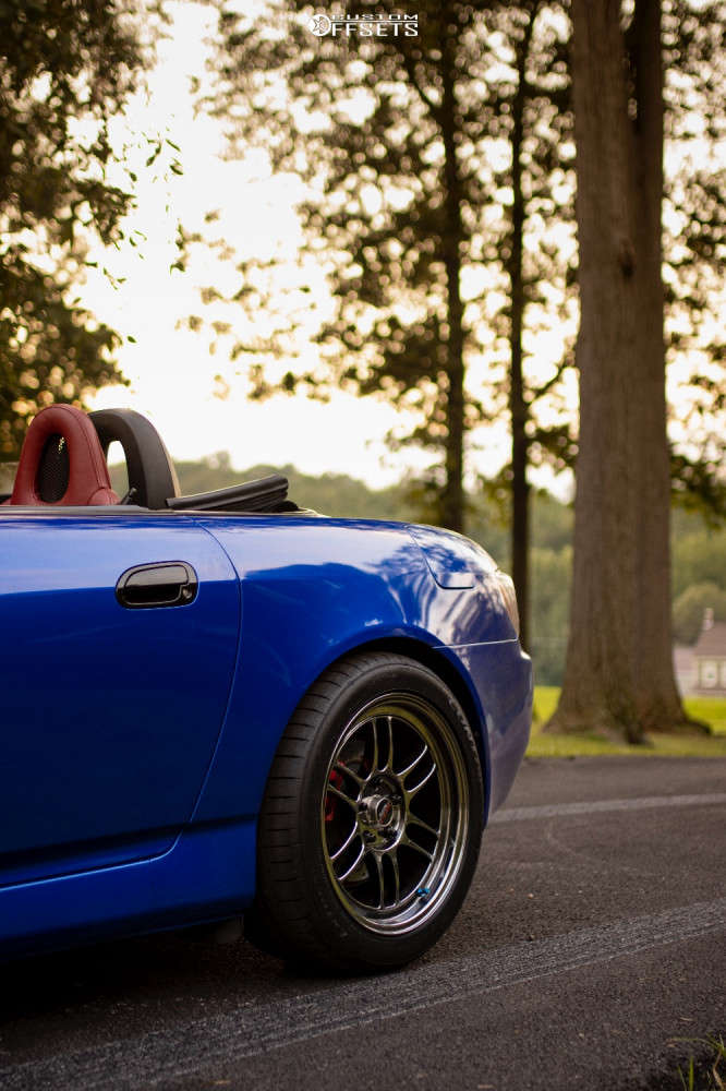 2001 Honda S2000 with 17x9 45 Enkei Rpf1 and 255/40R17 Continental