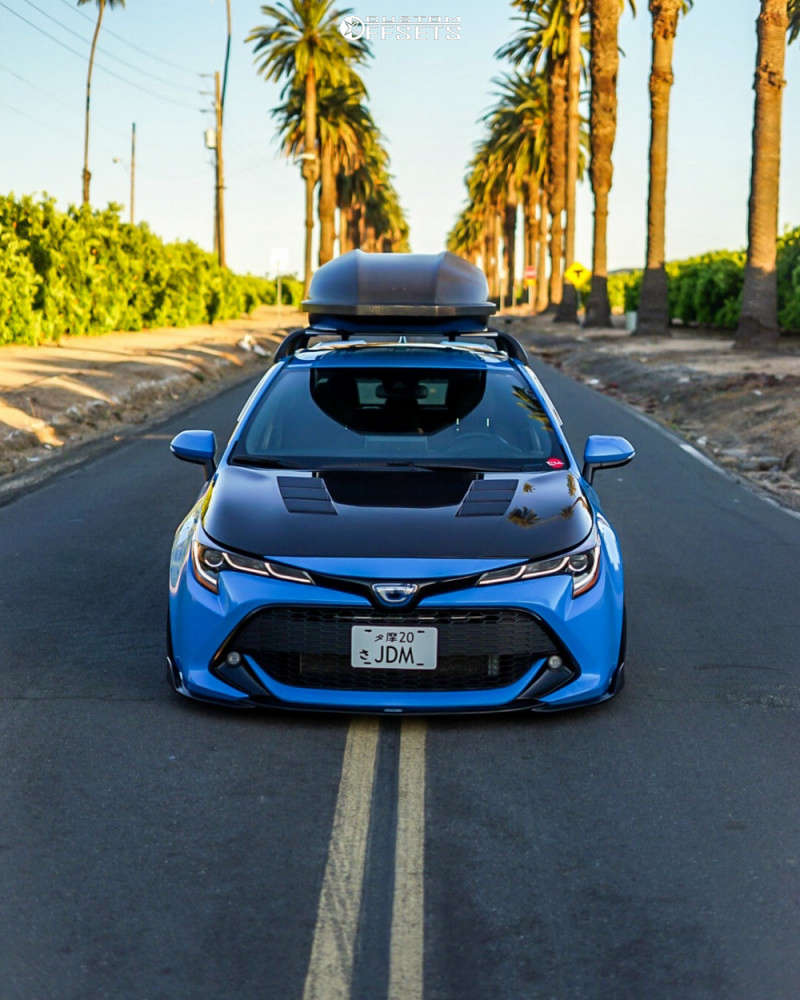 2020 Toyota Corolla with 18x9.5 22 Revolve Apvd No 0520 and 215/40R18