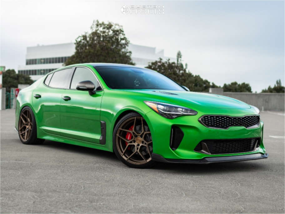 2019 Kia Stinger with 20x9 35 Rohana Rfx11 and 245/35R20 Toyo Tires