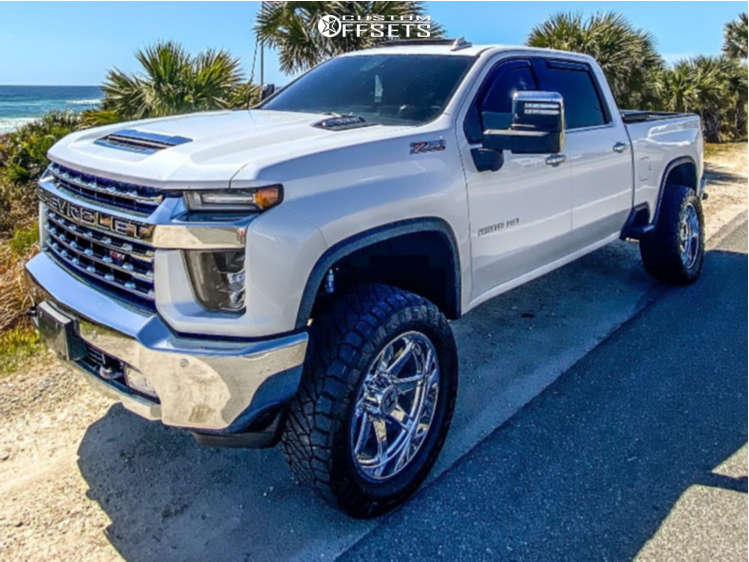 2020 Chevrolet Silverado 2500 HD with 22x10 -25 Hostile Alpha and 325 ...