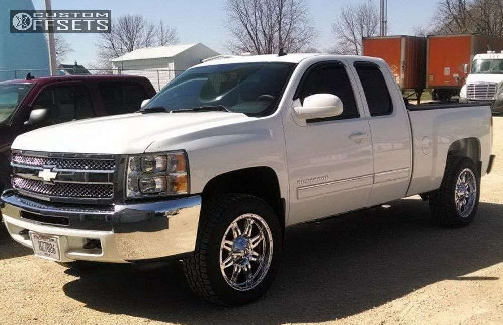 2013 Chevrolet Silverado 1500 with 20x9 12 Fuel Hostage and 275/55R20