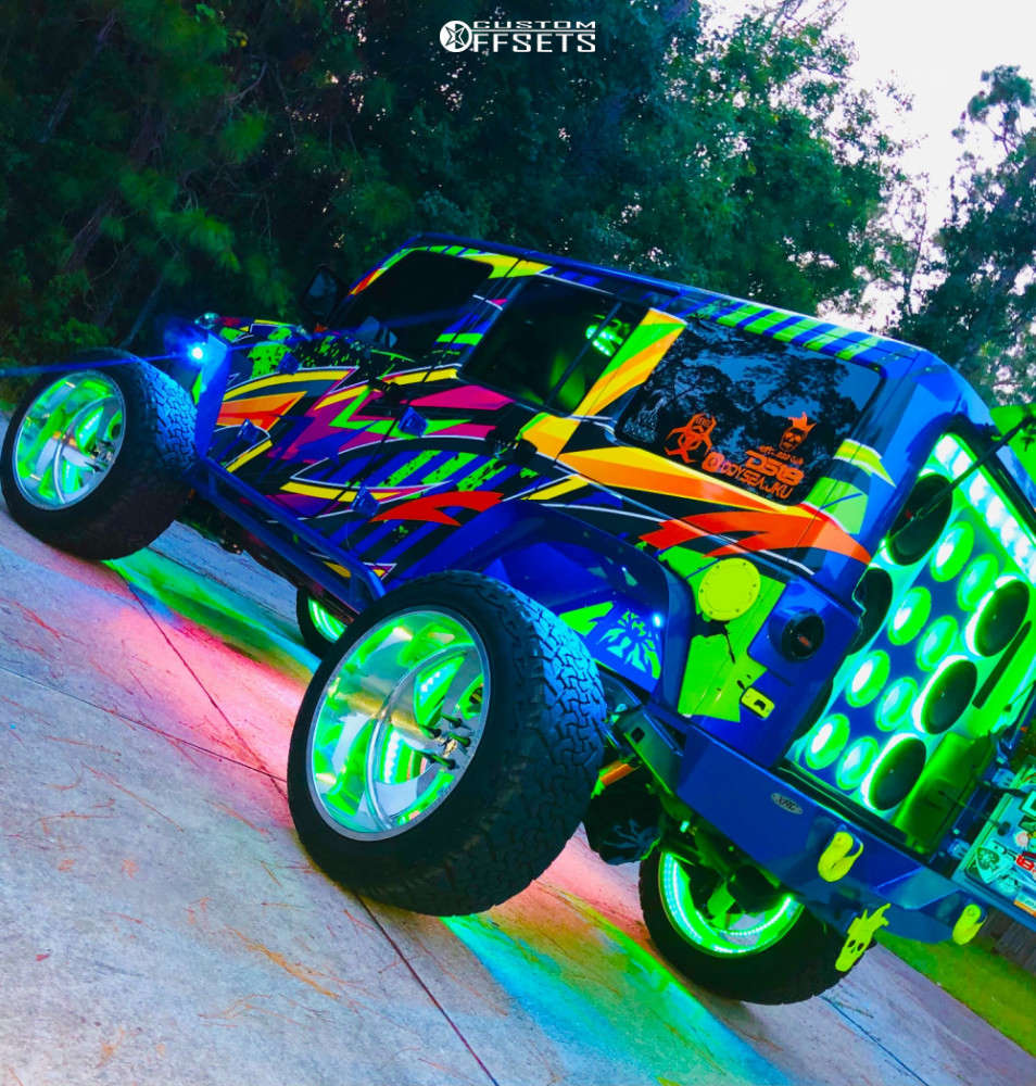 2015 Jeep Wrangler JK with 24x14 76 Extreme Force Xf10 and 37/13.5R24