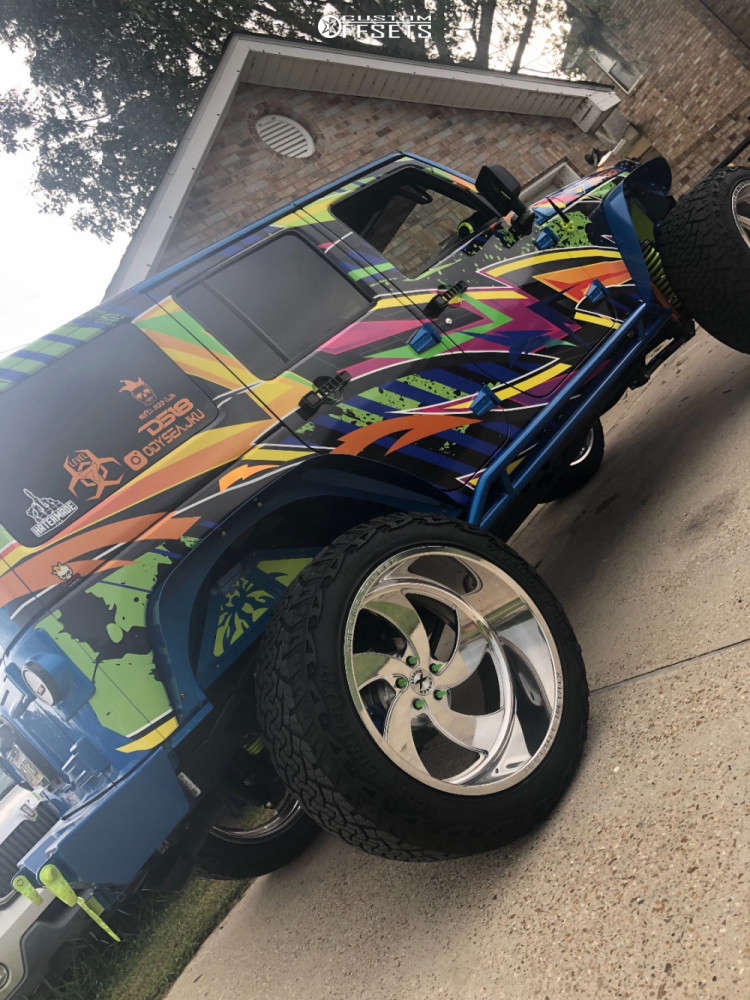 2015 Jeep Wrangler JK with 24x14 76 Extreme Force Xf10 and 37/13.5R24