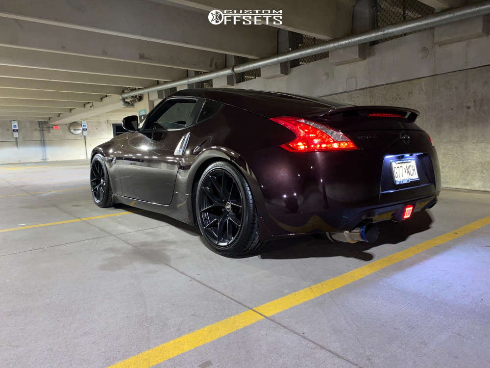 2012 Nissan 370Z with 19x9.5 22 ESR Rf2 and 245/40R19 Hankook Ventus V12 Evo 2 and Coilovers