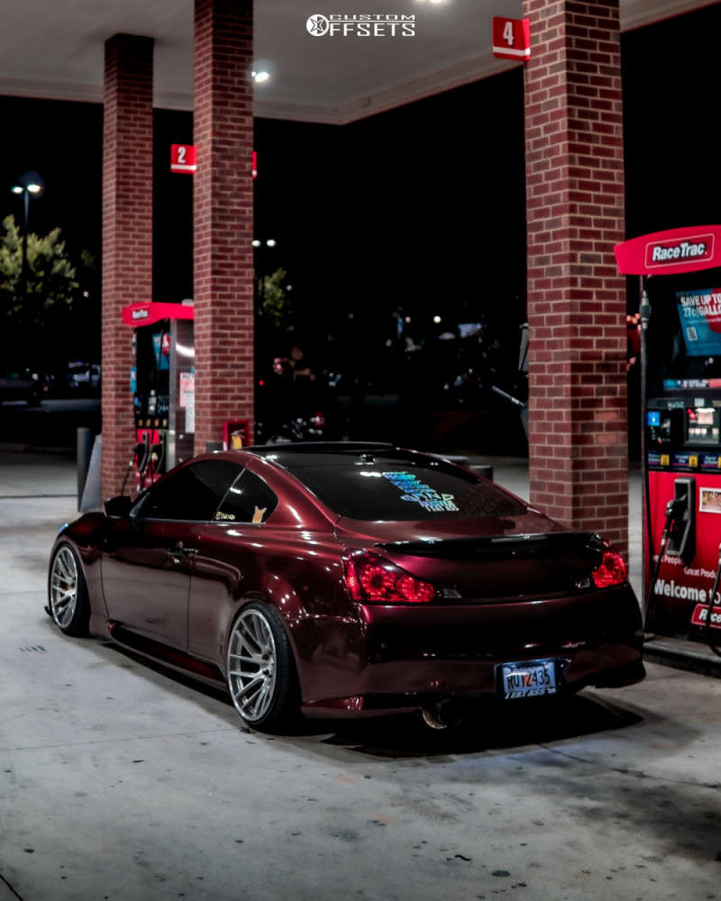2008 INFINITI G37 with 19x10 12 Anovia Elder and 235/35R19 Delinte D7