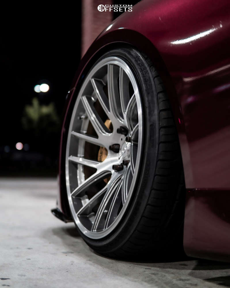 2008 INFINITI G37 with 19x10 12 Anovia Elder and 235/35R19 Delinte D7