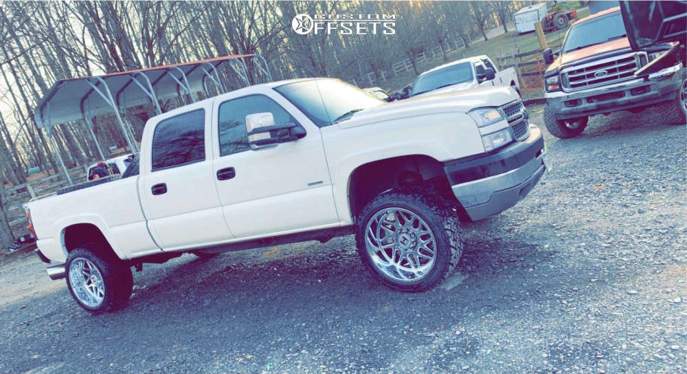 2007 Chevrolet Silverado 2500 HD Classic with 22x12 44 Hostile