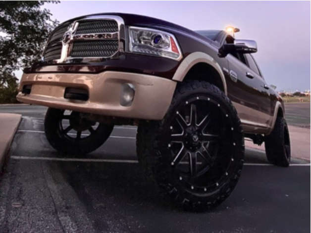 2013 Ram 1500 with 24x12 -44 Fuel Maverick and 37/13.5R24 Nitto