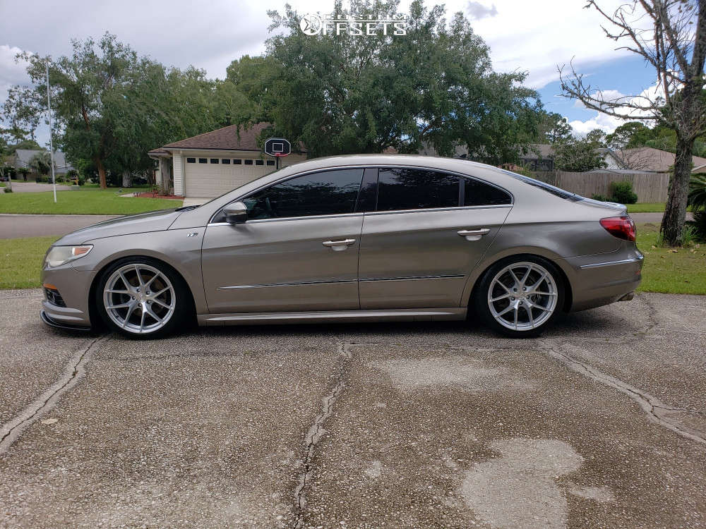 2011 Volkswagen CC with 18x8.5 35 Aodhan Aff7 and 225/35R18 Continental ...