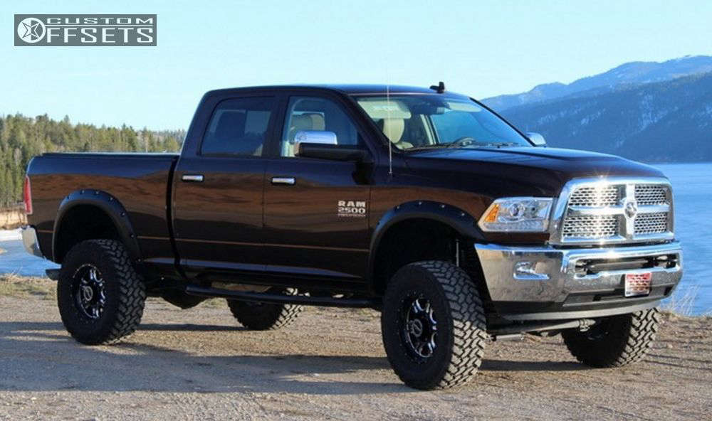 2014 Ram 2500 with 18x9 -12 Vision Rage and 35/12.5R18 Nitto Trail ...