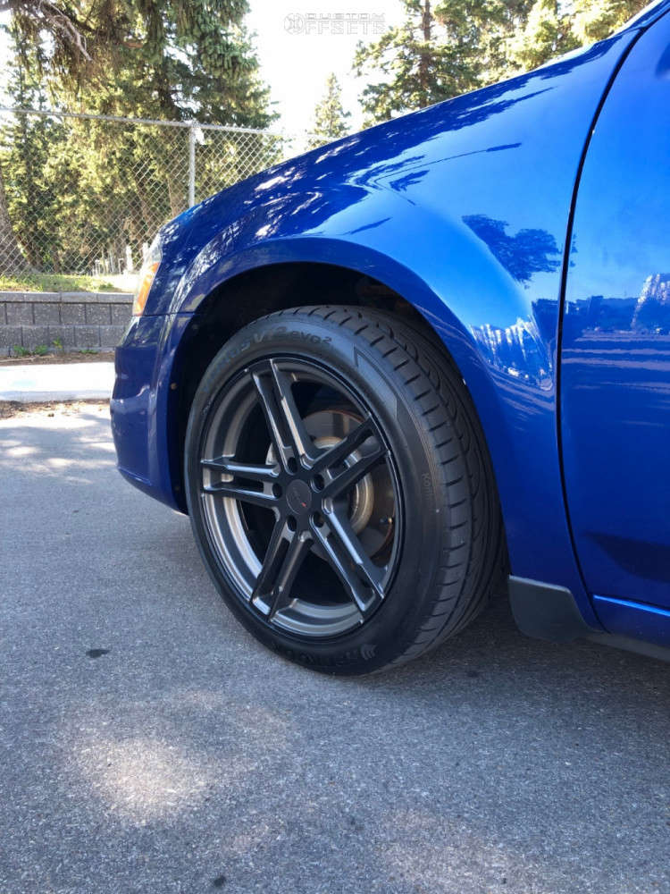 2013 Dodge Avenger with 18x9 30 TSW Mechanica and 245/45R18 Hankook