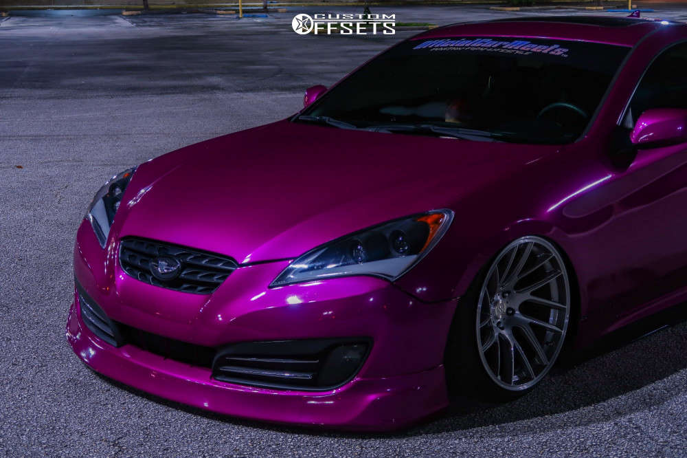 2011 Hyundai Genesis Coupe with 19x11 7 Anovia Elder and 235/35R19