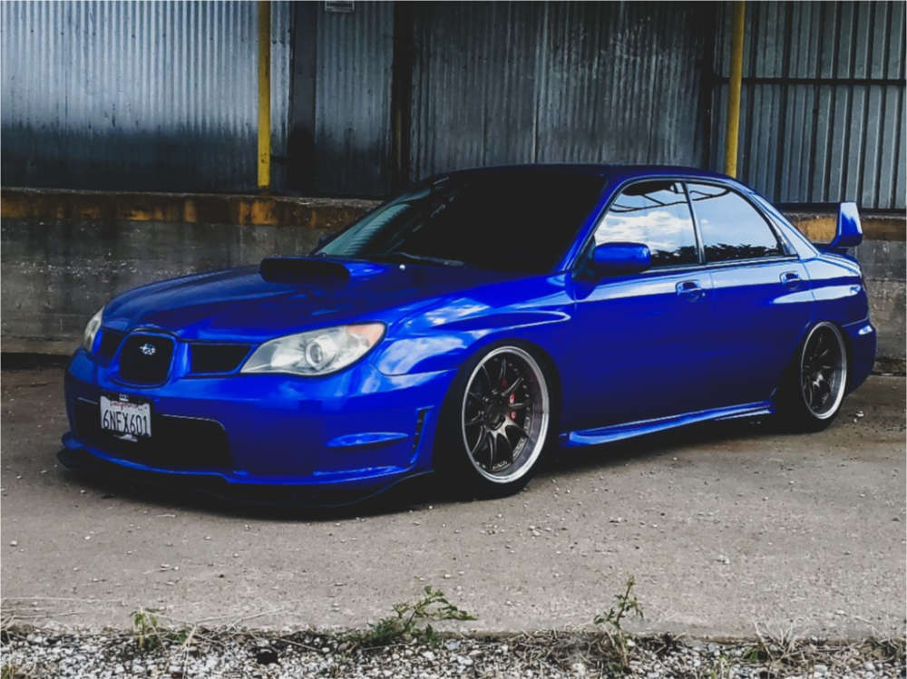 2006 Subaru WRX with 18x9.5 35 Aodhan Ds07 and 245/40R18