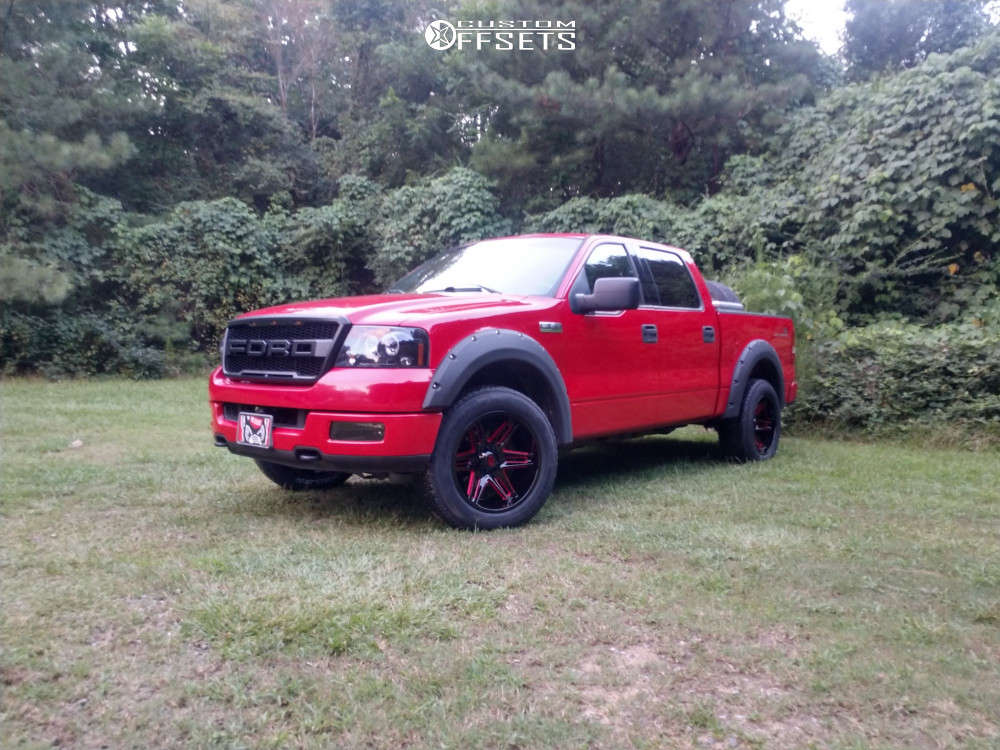 2004 Ford F-150 with 20x10 -25 Vision Razor and 275/55R20 Goodyear ...