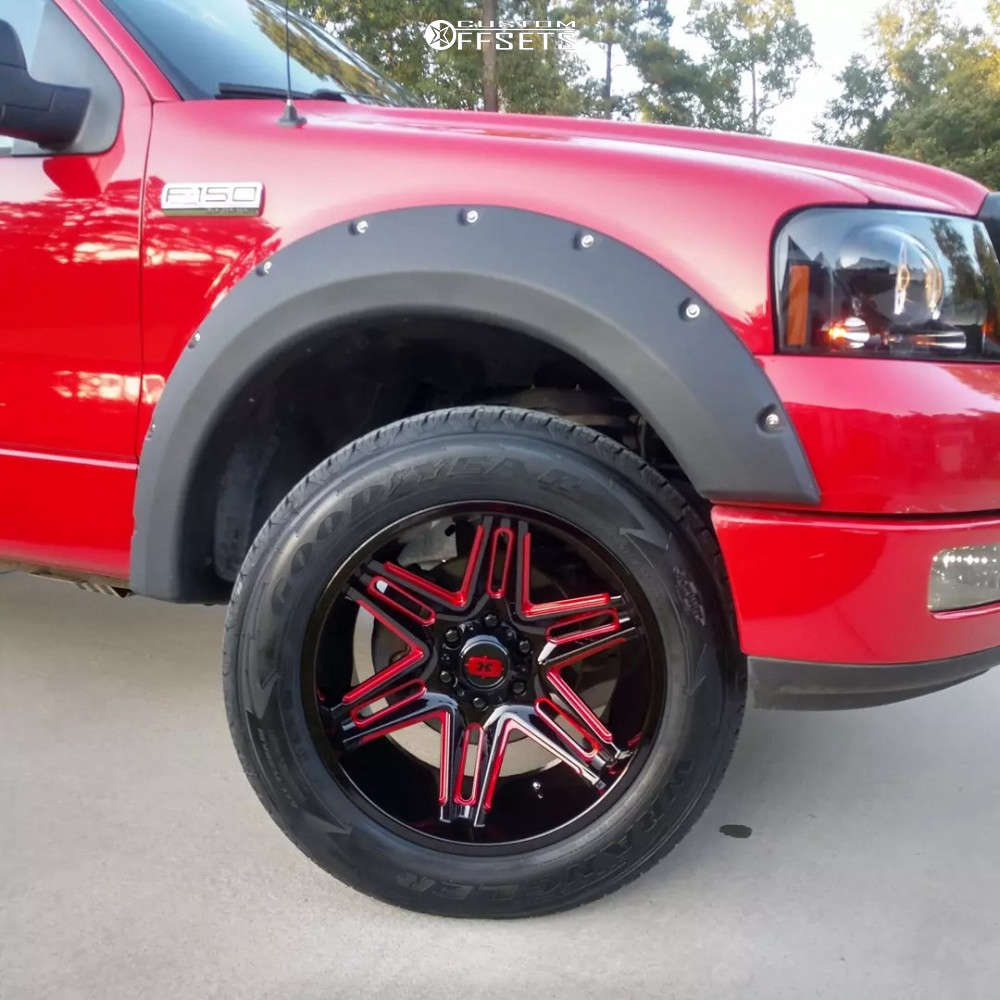 2004 Ford F-150 with 20x10 -25 Vision Razor and 275/55R20 Goodyear ...